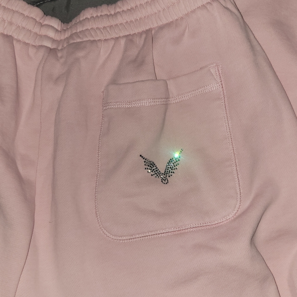 Victoria's Secret Pink Rhinestone Bling Joggers Sweatpants XL